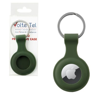 VOLTE-TEL ΜΠΡΕΛΟΚ ΣΙΛΙΚΟΝΗΣ VELVET ΓΙΑ AIRTAG KHAKI