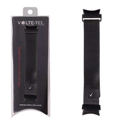 VOLTE-TEL ΛΟΥΡΑΚΙ ΡΟΛΟΓΙΟΥ ΜΕΤΑΛΛΙΚΟ SAMSUNG WATCH 6/6 CLASSIC/5/5 PRO/4/4 CLASSIC/3 MILAN BLACK