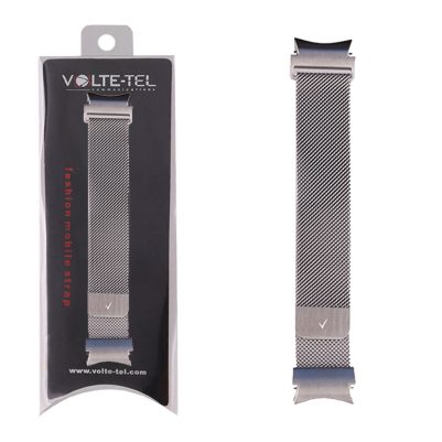 VOLTE-TEL ΛΟΥΡΑΚΙ ΡΟΛΟΓΙΟΥ ΜΕΤΑΛΛΙΚΟ SAMSUNG WATCH 6/6 CLASSIC/5/5 PRO/4/4 CLASSIC/3 MILAN SILVER