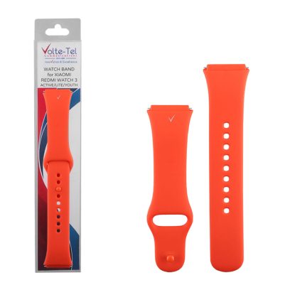 VOLTE-TEL ΛΟΥΡΑΚΙ ΡΟΛΟΓΙΟΥ ΣΙΛΙΚΟΝΗΣ XIAOMI REDMI WATCH 3 ACTIVE ORANGE VT128