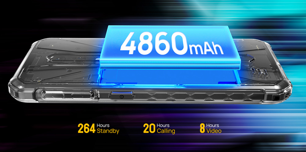 ULEFONE smartphone Armor X12 Pro, 5.45", 4/64GB, 4860mAh, IP68/IP69K, μαύρο - Image 3
