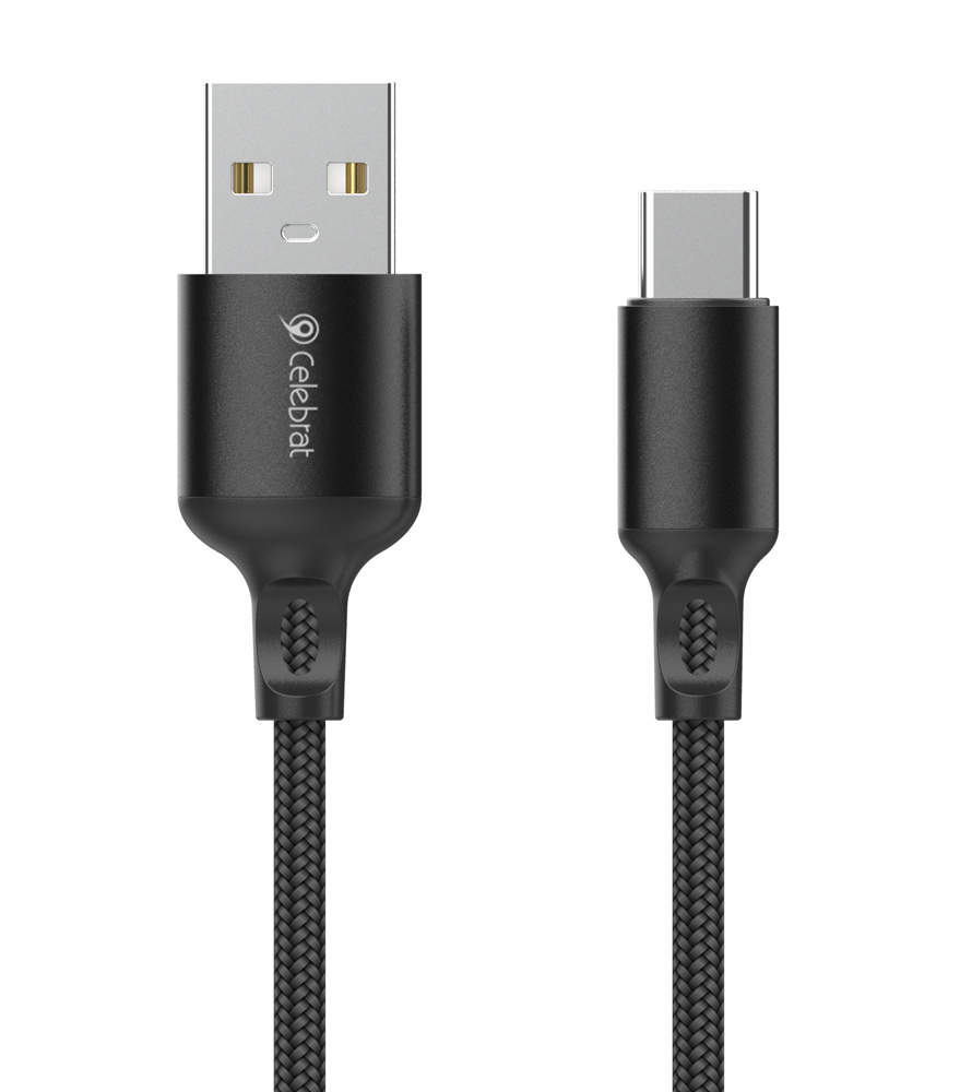 CELEBRAT καλώδιο USB-C σε USB CB-32, 3A, 1m, μαύρο