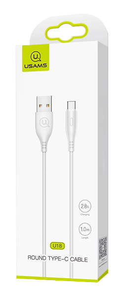USAMS καλώδιο USB-C σε USB US-SJ267, 2A, 1m, λευκό - Image 3