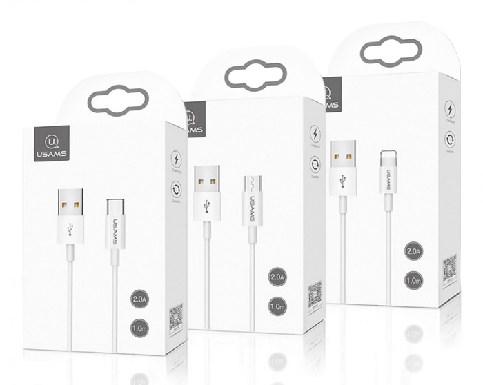 USAMS καλώδιο USB-C σε USB US-SJ285, 2A, 1m, λευκό - Image 3