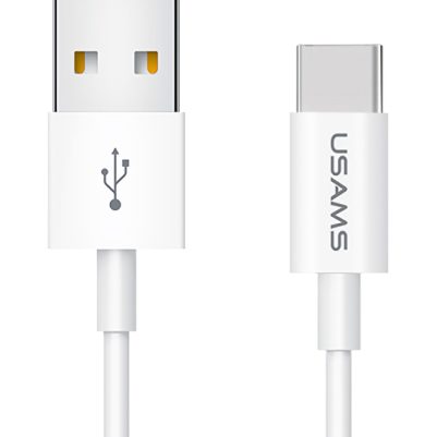 USAMS καλώδιο USB-C σε USB US-SJ285, 2A, 1m, λευκό