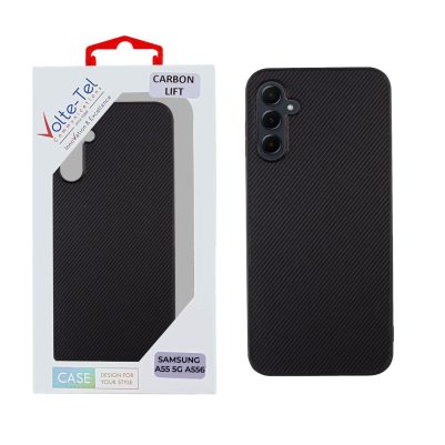 VOLTE-TEL ΘΗΚΗ SAMSUNG A55 5G A556 6.6" CARBON LIFT CAMERA GUARD BLACK