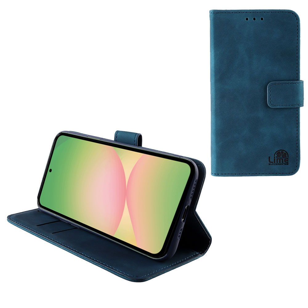 LIME ΘΗΚΗ SAMSUNG A56 5G A566 6.7" ESSENTIAL MAGNET BOOK STAND CLIP DARK BLUE
