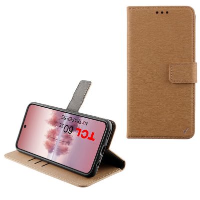 VOLTE-TEL ΘΗΚΗ TCL 60/ 60 SE NXTPAPER /60R 6.7" ALLURE MAGNET BOOK STAND CLIP GOLD