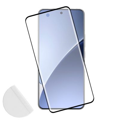IDOL 1991 TEMPERED GLASS XIAOMI 15S PRO 5G 6.73" 9H 0.30mm 3D FULL GLUE SEMI CURVED FINGER UNLOCK BLACK + SQUEEZY CARD