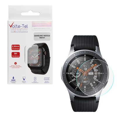 VOLTE-TEL TEMPERED GLASS SAMSUNG WATCH 46mm R800/R805 1.3" 9H 0.30mm 2.5D FULL GLUE