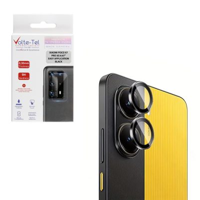 VOLTE-TEL CAMERA GLASS COVER XIAOMI POCO X7 PRO 5G 6.67" 9H 0.33MM EASY APPLICATION BLACK