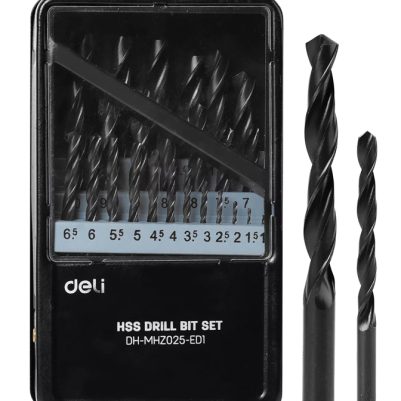 DELI σετ τρυπάνια DH-MHZ025-ED1 για σίδηρο HSS, 1-13mm, DIN 338, 25τμχ