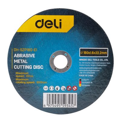 DELI δίσκος κοπής μετάλλου DH-SZP180-E1, 180mm, 8500rpm