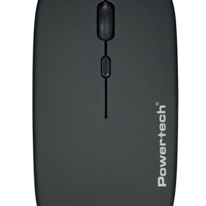 POWERTECH ασύρματο ποντίκι PT-1381, 2.4GHz & Bluetooth, έως 1600DPI, 500mAh, μαύρο
