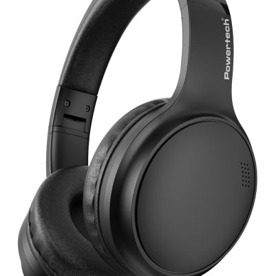 POWERTECH headphones PT-1463, ενσύρματα & ασύρματα, ANC, 40mm, 500mAh, μαύρα