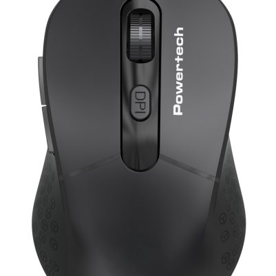 POWERTECH ενσύρματο ποντίκι PT-1467, οπτικό, έως 1600DPI, μαύρο