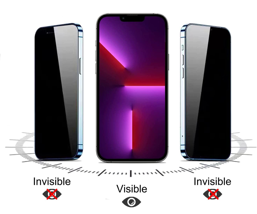 POWERTECH tempered glass Emery Private 5D TGC-0772 για iPhone 15 Pro Max, full glue - Image 2