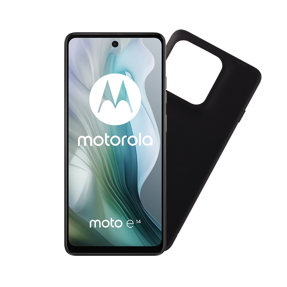 VOLTE-TEL ΘΗΚΗ MOTOROLA MOTO E14 4G 6.56" SILICON TPU CAMERA GUARD BLACK