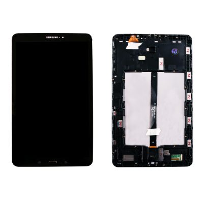 SAMSUNG T580 TAB A ΟΘΟΝΗ+TOUCH SCREEN+LENS BLACK + FRAME + HOME BUTTON 3P OR