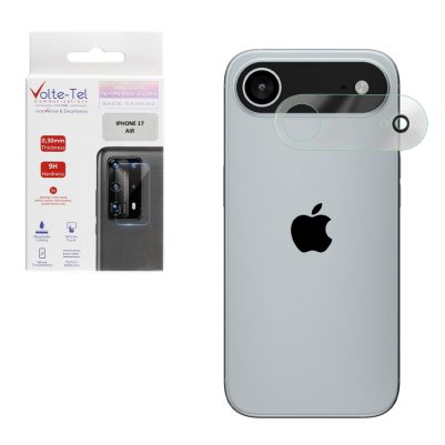 VOLTE-TEL TEMPERED GLASS IPHONE 17 AIR 6.5" 9H 0.25mm 3D CURVED FOR CAMERA TRANSPARENT