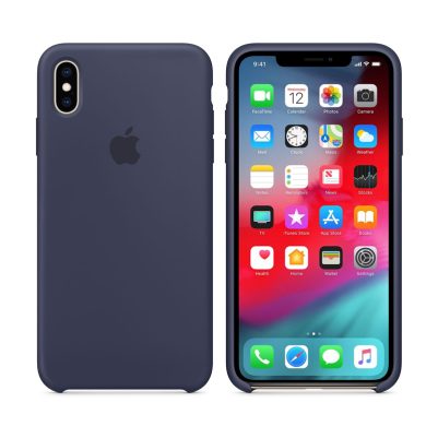 ΘΗΚΗ IPHONE XS MAX MRWG2ZM/A SILICONE COVER MIDNIGHT BLUE PACKING OR