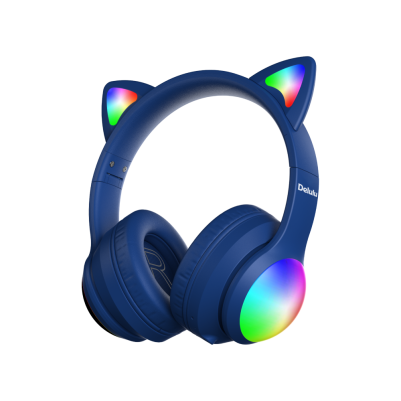 Kiddoboo Delulu Bluetooth Headphones DiscoBeats Blue