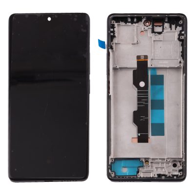 XIAOMI REDMI NOTE 13 PRO 4G/POCO M6 PRO 4G ΟΘΟΝΗ + TOUCH SCREEN + LENS +FRAME BLACK 3P OR