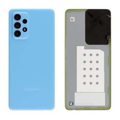 SAMSUNG A52 4G A525/A52 5G A526 BATTERY COVER + CAMERA LENS ΜΕ ΑΥΤΟΚΟΛΛΗΤΗ ΤΑΙΝΙΑ ΑΔΙΑΒΡΟΧΟΠΟΙΗΣΗΣ BLUE 3P OR