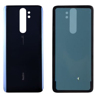 XIAOMI REDMI NOTE 8 PRO BATTERY COVER + ΑΥΤΟΚΟΛΛΗΤΗ ΤΑΙΝΙΑ ΑΔΙΑΒΡΟΧΟΠΟΙΗΣΗΣ BLACK