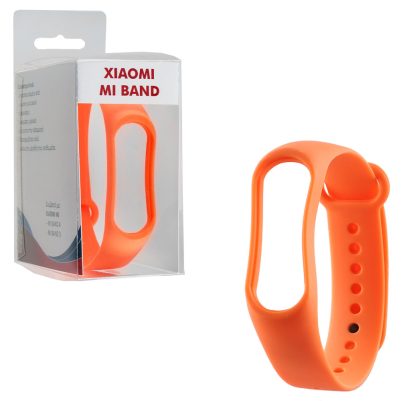 VOLTE-TEL ΛΟΥΡΑΚΙ ΡΟΛΟΓΙΟΥ ΣΙΛΙΚΟΝΗΣ XIAOMI MI BAND 4/MI BAND 3 ORANGE