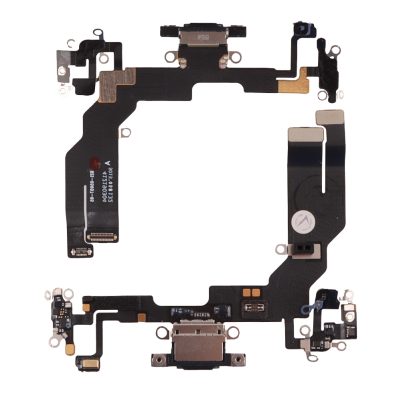 FOR IPHONE 16E (TYPE-C) ΚΑΛΩΔΙΟ FLEX ΚΟΝΕΚΤΟΡΑ ΦΟΡΤΙΣΗΣ-HANDS FREE-ΜΙΚΡΟΦΩΝΟ BLACK 3P OR