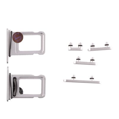 FOR IPHONE 16e SIDE KEYS + SIM CARD HOLDER WHITE 3P OR