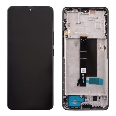 XIAOMI REDMI NOTE 13 PRO 5G/POCO X6 5G ΟΘΟΝΗ + TOUCH SCREEN + LENS + FRAME BLACK TFT