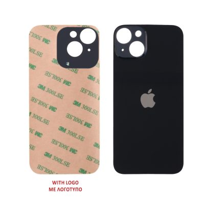 FOR IPHONE 14 PLUS BATTERY COVER + ΑΥΤΟΚΟΛΛΗΤΗ ΤΑΙΝΙΑ ΑΔΙΑΒΡΟΧΟΠΟΙΗΣΗΣ BLACK