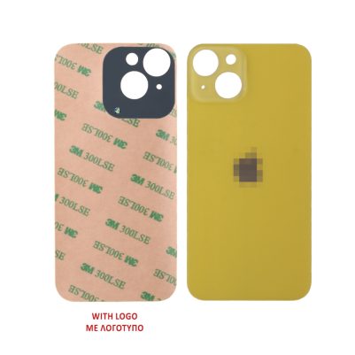 FOR IPHONE 14 PLUS BATTERY COVER + ΑΥΤΟΚΟΛΛΗΤΗ ΤΑΙΝΙΑ ΑΔΙΑΒΡΟΧΟΠΟΙΗΣΗΣ YELLOW