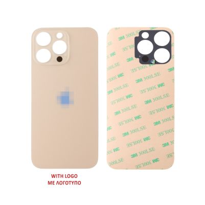 FOR IPHONE 16 PRO BATTERY COVER + ΑΥΤΟΚΟΛΛΗΤΗ ΤΑΙΝΙΑ ΑΔΙΑΒΡΟΧΟΠΟΙΗΣΗΣ TITANIUM NATURAL