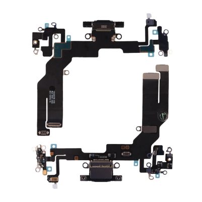 FOR IPHONE 16E (TYPE C) ΚΑΛΩΔΙΟ FLEX ΚΟΝΕΚΤΟΡΑ ΦΟΡΤΙΣΗΣ-HANDS FREE-ΜΙΚΡΟΦΩΝΟ BLACK 3P OR