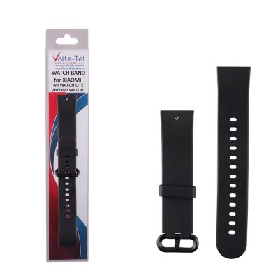 VOLTE-TEL VT130 ΛΟΥΡΑΚΙ ΡΟΛΟΓΙΟΥ ΣΙΛΙΚΟΝΗΣ XIAOMI MI WATCH LITE/ REDMI WATCH BLACK