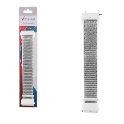 VOLTE-TEL VT147 ΛΟΥΡΑΚΙ ΡΟΛΟΓΙΟΥ XIAOMI REDMI WATCH 3 ACTIVE/WATCH 3 LITE/WATCH 3 YOUTH BRAIDED WHITE