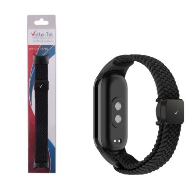 VOLTE-TEL VT148 ΛΟΥΡΑΚΙ ΡΟΛΟΓΙΟΥ XIAOMI SMART BAND 8/ 9/ 10 BRAIDED MAGNETIC BUCKLE BLACK