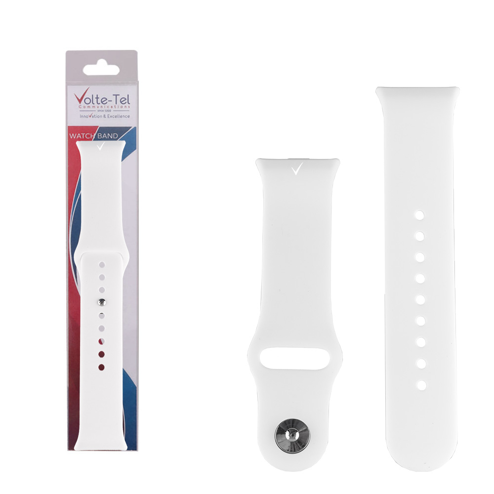 VOLTE-TEL VT150 ΛΟΥΡΑΚΙ ΡΟΛΟΓΙΟΥ ΣΙΛΙΚΟΝΗΣ XIAOMI REDMI WATCH 4/WATCH 5/SMART BAND 8 PRO/SMART BAND 9 PRO WHITE