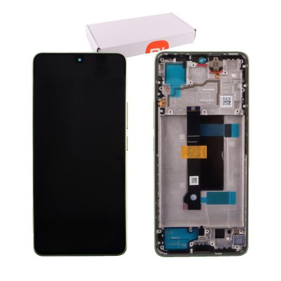 XIAOMI REDMI NOTE 13 PRO 5G/POCO X6 5G ΟΘΟΝΗ + TOUCH SCREEN + LENS + FRAME 56000300N1600 GREEN ORIGINAL SERVICE PACK