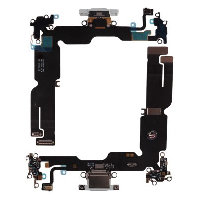 IPHONE 15 PLUS (TYPE C) ΚΑΛΩΔΙΟ FLEX ΚΟΝΕΚΤΟΡΑ ΦΟΡΤΙΣΗΣ + AUDIO PORT + ΜΙΚΡΟΦΩΝΟ WHITE 3P OR