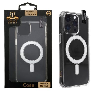 IDOL 1991 ΘΗΚΗ IPHONE 16 PRO MAX 6.9" MAGSAFE ANTISHOCK CLEAR AIR BACK COVER TPU CAMERA GUARD ΔΙΑΦΑΝΗ