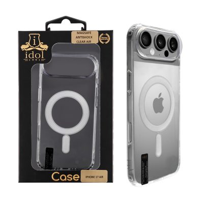 IDOL 1991 ΘΗΚΗ IPHONE 17 AIR 6.5" MAGSAFE ANTISHOCK CLEAR AIR BACK COVER TPU CAMERA GUARD ΔΙΑΦΑΝΗ