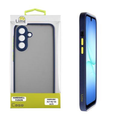 LIME ΘΗΚΗ SAMSUNG A17 4G A175/A17 5G A176/M17 5G M176 6.7"  HARDSHELL FUSION FULL CAMERA PROTECTION BLUE WITH YELLOW KEYS