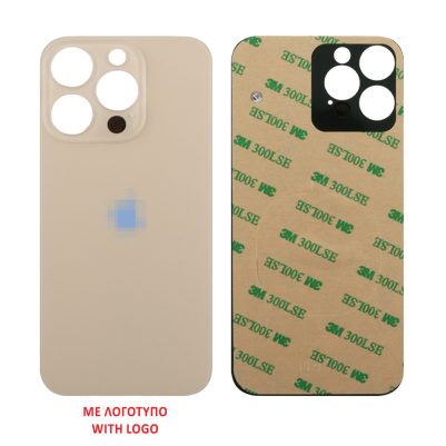 FOR IPHONE 14 PRO BATTERY COVER + 3M STICKER GOLD 3P OR