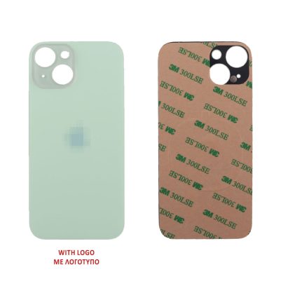 FOR IPHONE 15 BATTERY COVER + 3M STICKER GREEN 3P OR