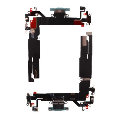 IPHONE 16 (TYPE C) ΚΑΛΩΔΙΟ FLEX ΚΟΝΕΚΤΟΡΑ ΦΟΡΤΙΣΗΣ + AUDIO PORT TEAL + ΜΙΚΡΟΦΩΝΟ 3P OR
