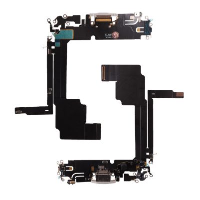 IPHONE 15 PRO MAX (TYPE C) ΚΑΛΩΔΙΟ FLEX ΚΟΝΕΚΤΟΡΑ ΦΟΡΤΙΣΗΣ + AUDIO PORT + ΜΙΚΡΟΦΩΝΟ TITANIUM WHITE 3P OR